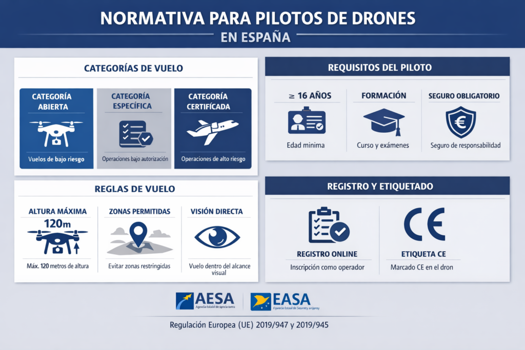 Normativa drones en España