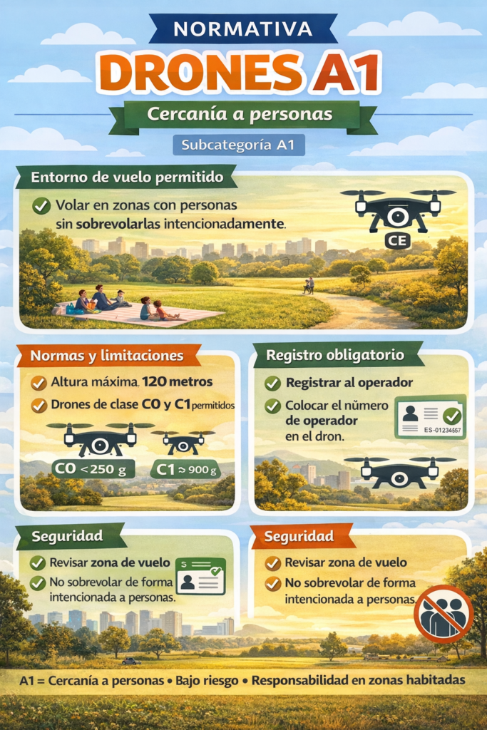 normativa drones A1/A3