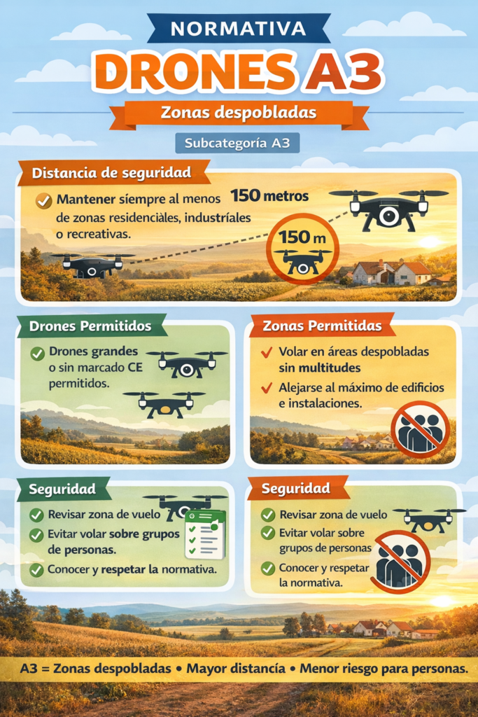 normativa piloto drones A1/A3