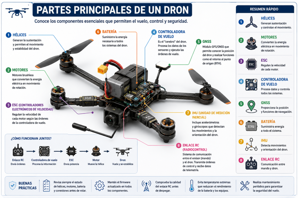 Conocimiento general de los UAS en drones A1/A3