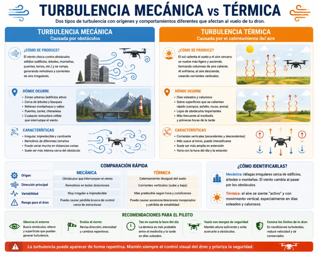 turbulencia mecanica vs termica