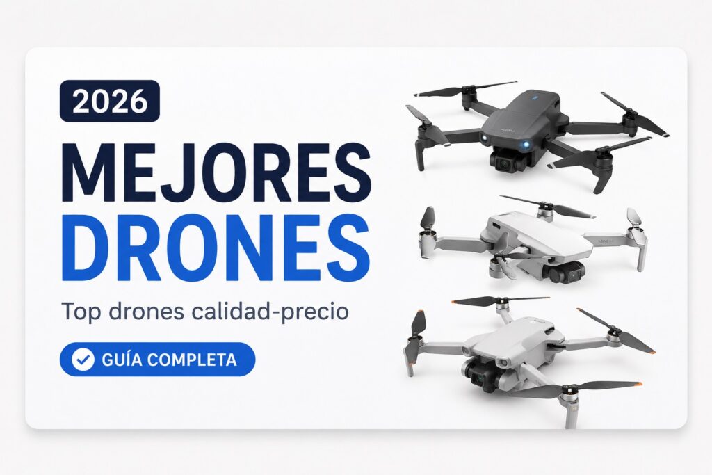 Mejores drones baratos y de calidad en 2026 (guía completa)